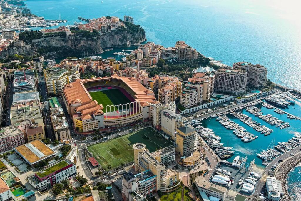 Les Jardins De Monaco Vue Mer Et Piscine Apartment Saint-Antoine  Luaran gambar